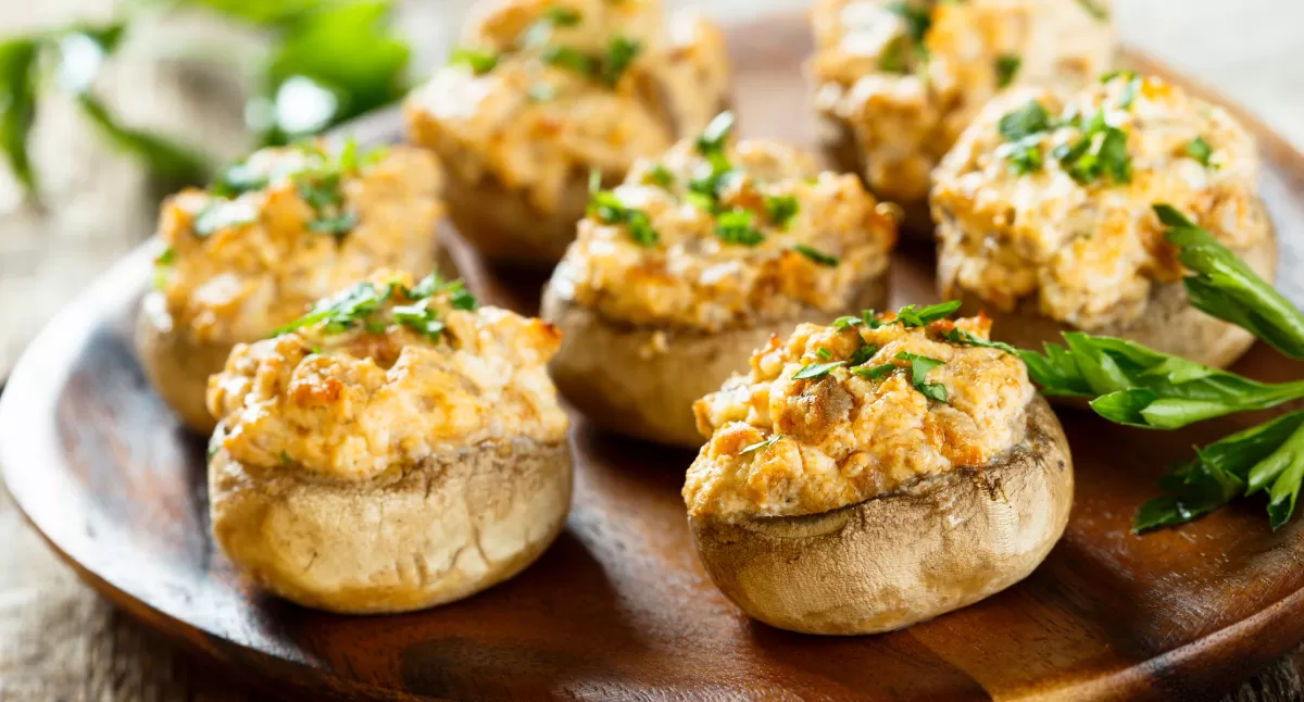 Garlic Parmesan Stuffed Mushrooms