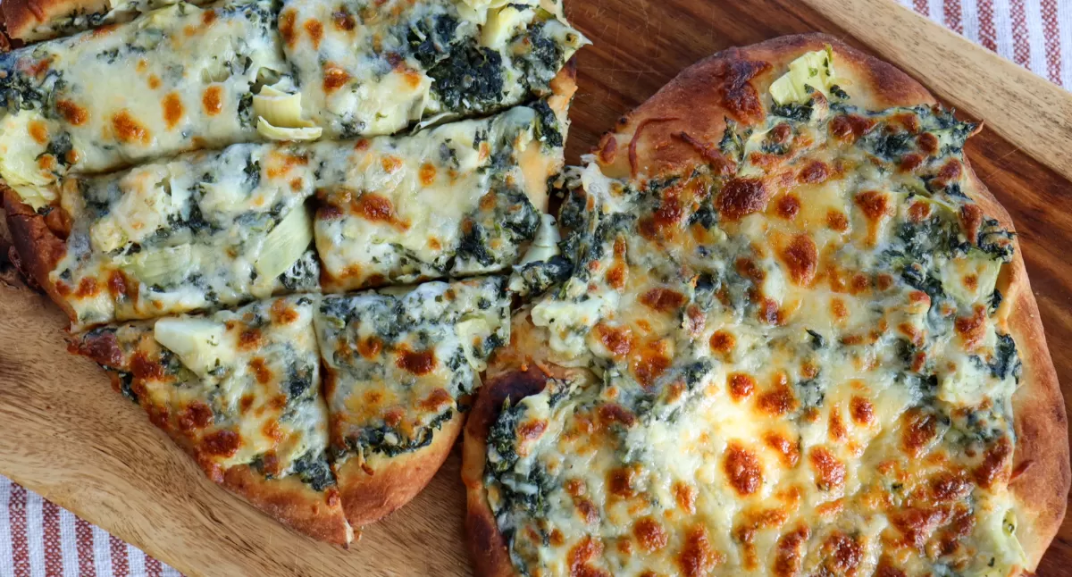 Spinach and Artichoke Flatbread