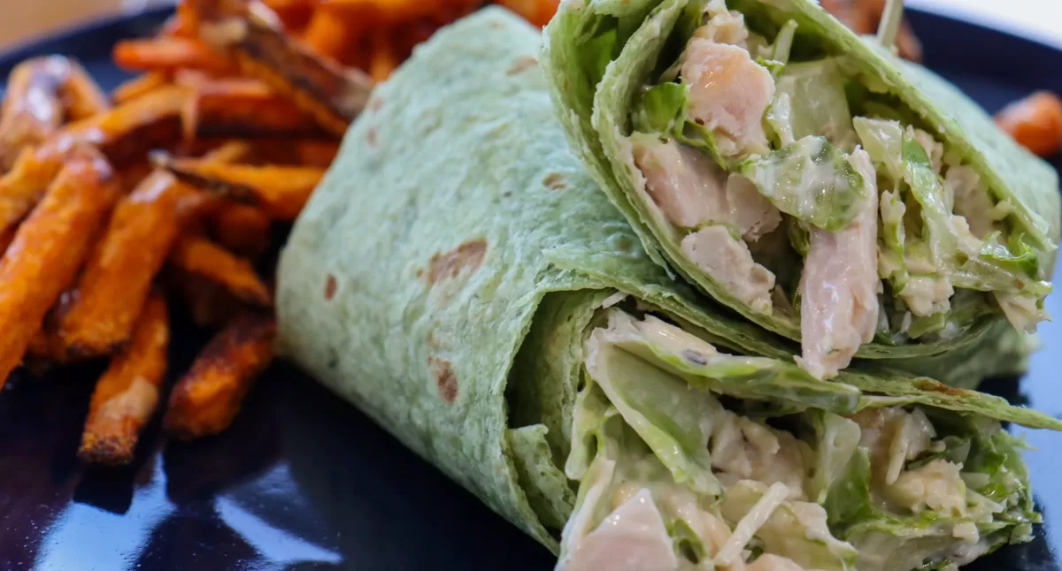 Garlic Parmesan Grilled Chicken Wrap