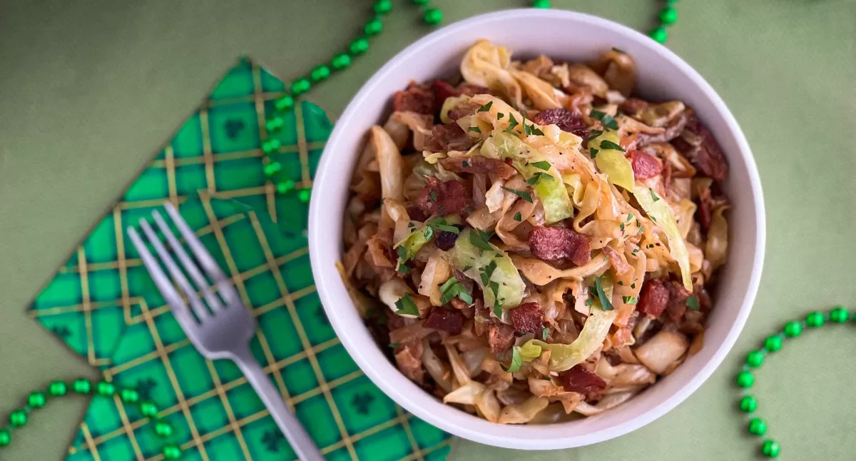 Cabbage and Bacon Stir Fry